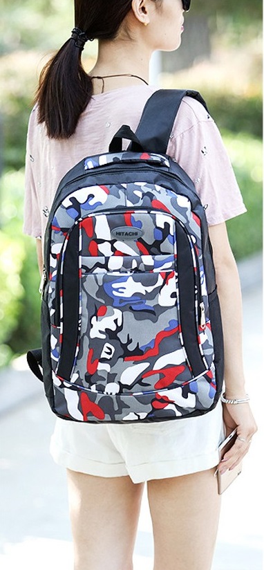 KW80252 Trendy Backpack Red Blue